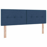 Letto a molle con testiera Blu 200 x 160 cm Tessuto
