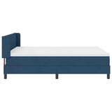 Letto a molle con testiera Blu 200 x 160 cm Tessuto