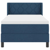 Letto box spring con materasso con materasso Blu 100 x 200 cm