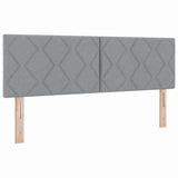 Letto box spring con materasso Grigio chiaro 140 x 200 cm