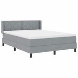 Letto box spring con materasso Grigio chiaro 140 x 200 cm