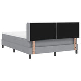 Letto box spring con materasso Grigio chiaro 140 x 200 cm