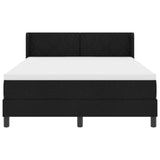 Letto a molle con materasso Nero 200 x 160 cm Poliestere