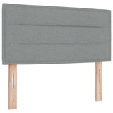 Letto a molle con materasso Grigio chiaro 190 x 90 cm Tessuto