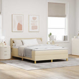 Letto a Molle< / strong> Crema 140 x 190 cm Tessuto