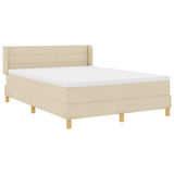 Letto a Molle< / strong> Crema 140 x 190 cm Tessuto