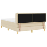 Letto a Molle< / strong> Crema 140 x 190 cm Tessuto