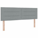 Letto a molle con materasso Grigio chiaro 200 x 140 cm Tessuto