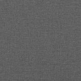 Letto a molle con materasso Grigio scuro 200 x 180 cm Tessuto
