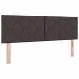 Letto a molle Marrone Scuro 190 x 140 cm Poliestere