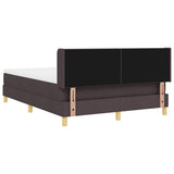 Letto a molle Marrone Scuro 190 x 140 cm Poliestere