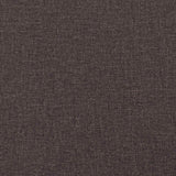 Letto a molle con testiera Marrone Scuro 200 x 180 cm Tessuto