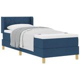 Letto a Molle< / strong> Blu 80 x 200 cm Tessuto