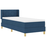 Letto a Molle< / strong> Blu 80 x 200 cm Tessuto