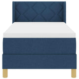 Letto a Molle< / strong> Blu 80 x 200 cm Tessuto