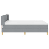 Letto a molle Grigio chiaro 190 x 140 cm Poliestere