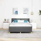 Letto a Molle< / strong> Grigio scuro 140 x 190 cm