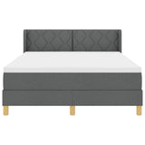 Letto a Molle< / strong> Grigio scuro 140 x 190 cm