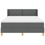 Letto a Molle< / strong> Grigio scuro 140 x 190 cm