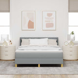 Letto a Molle< / strong> Grigio chiaro 140 x 200 cm