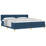 Letto a Molle< / strong> Blu 200 x 200 cm Tessuto
