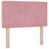 Letto a molle con materasso Rosa 200 x 80 cm Poliestere