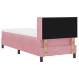 Letto a molle con materasso Rosa 200 x 80 cm Poliestere
