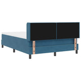 Letto a molle con materasso Blu Scuro 200 x 140 cm Poliestere