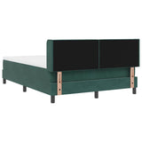 Letto a molle con materasso Verde Scuro 200 x 160 cm Poliestere