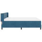 Letto a molle con materasso Blu Scuro 200 x 180 cm Poliestere