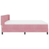 Letto a molle con materasso Rosa 200 x 180 cm Poliestere