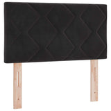 Letto a molle con materasso Nero 200 x 80 cm Poliestere