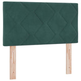 Letto a molle con materasso Verde Scuro 200 x 80 cm Poliestere