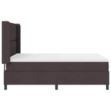 Letto a molle con cuscino Marrone Scuro 200 x 160 cm Tessuto