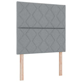 Letto a molle con cuscino Grigio chiaro 200 x 100 cm Tessuto