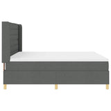 Letto a molle con materasso Grigio scuro 180 x 200 cm Tessuto
