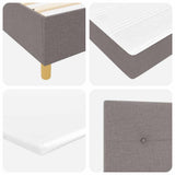 Letto a molle con materasso Talpa 140 x 190 cm Tessuto