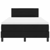 Letto a molle con materasso con led Nero 120 x 200 cm Tessuto