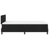 Letto a molle con materasso con led Nero 120 x 200 cm Tessuto