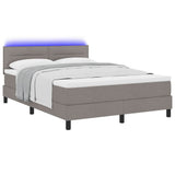 Letto a molle con materasso con led Talpa 140 x 190 cm Tessuto