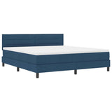 Letto a molle con materasso con led Blu 180 x 200 cm Tessuto