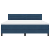 Letto a molle con materasso con led Blu 180 x 200 cm Tessuto