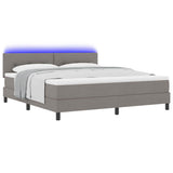 Letto a molle con strisce LED Talpa 180 x 200 cm Tessuto
