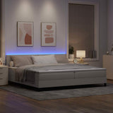 Letto a molle con strisce LED Talpa 200 x 200 cm Tessuto