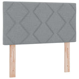 Letto a molle con materasso Grigio chiaro 80 x 200 cm Tessuto