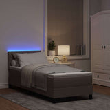 Letto a molle con strisce LED Talpa 80 x 200 cm Tessuto