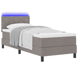 Letto a molle con strisce LED Talpa 80 x 200 cm Tessuto