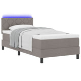 Letto a molle con strisce LED Talpa 90 x 190 cm Tessuto