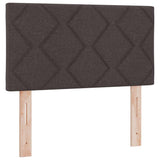 Letto a molle con testiera Marrone Scuro 120 x 190 cm Tessuto