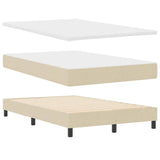 Letto a molle con materasso con led Crema 120 x 190 cm Tessuto